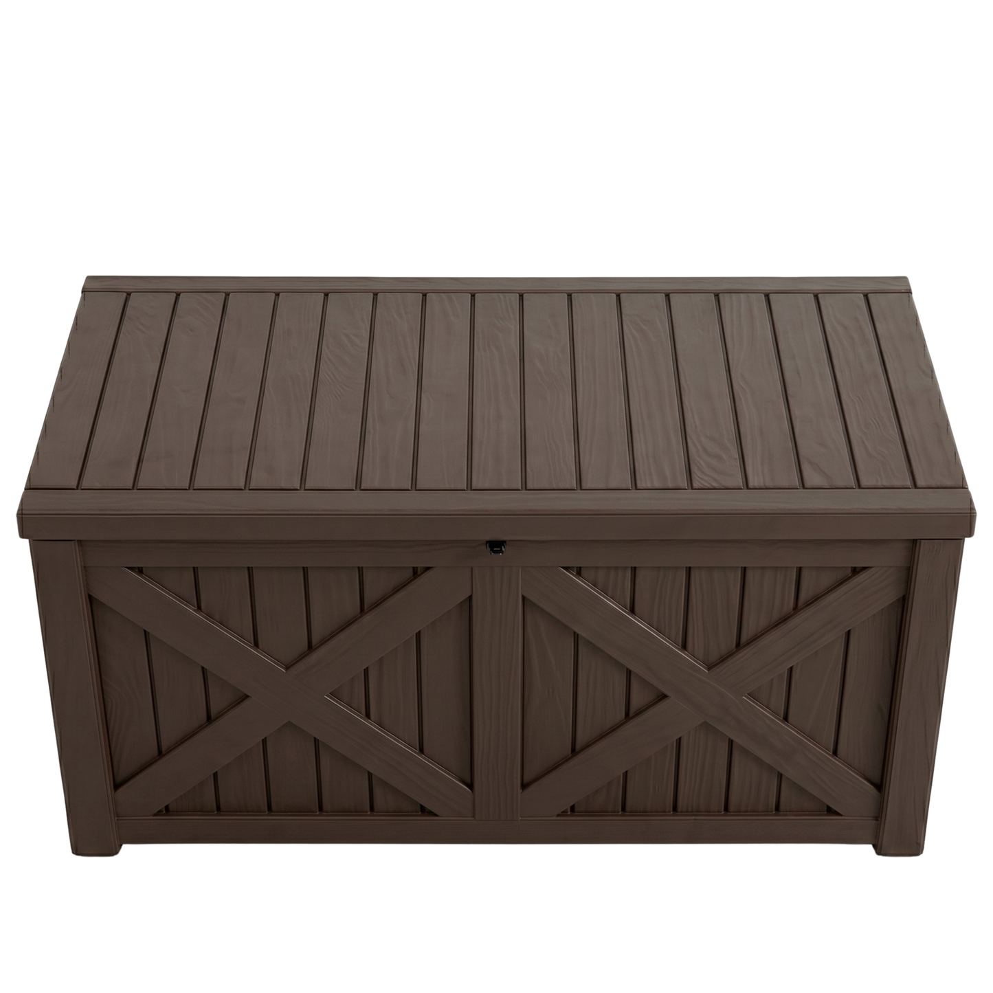 567.8 L Resin Bench Box Storage with Lid Lock and X Front Panel Unit