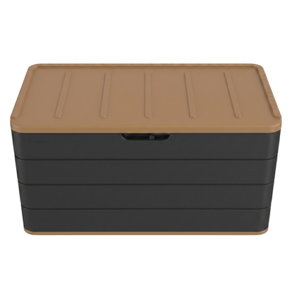 568 L Yard Storage Bin Resin Box with Lid for Equipment Organization