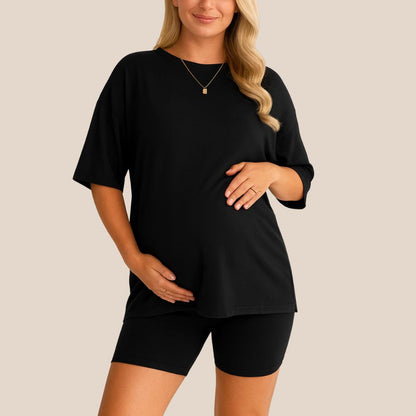 Sunday Lounge Set-Huggleo-Black-S