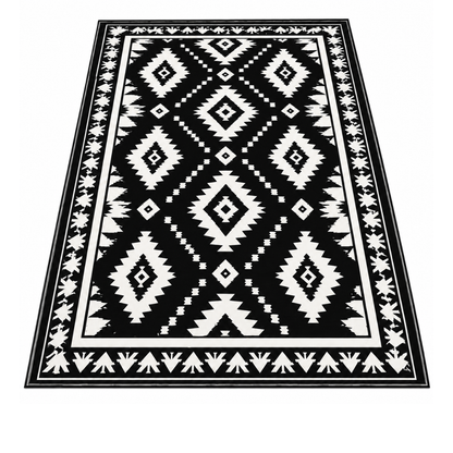 5x8 ft Reversible Patio Rug with LED Strip Light and 9 ft Cord