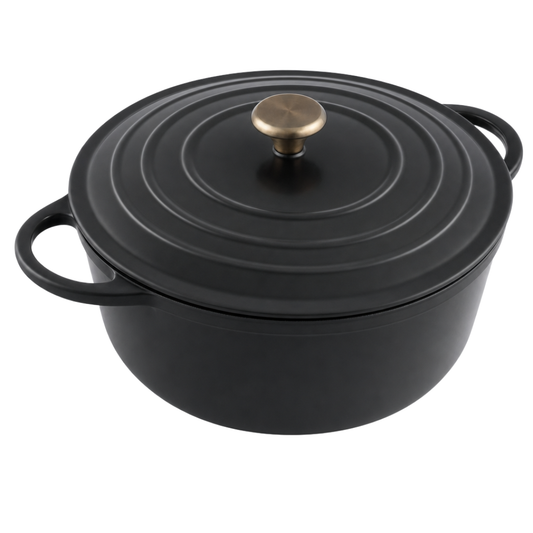 6.4 Quart Enameled Cast Iron Dutch Oven with Lid for Oven Cooking