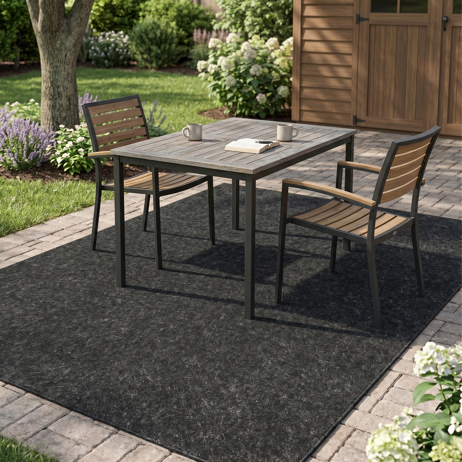 6 x 4 ft Shed Floor Protector Felt Patio Mat for Ground Covering