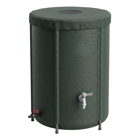 65 Gallon Collapsible Rain Barrel for Garden Water Collection