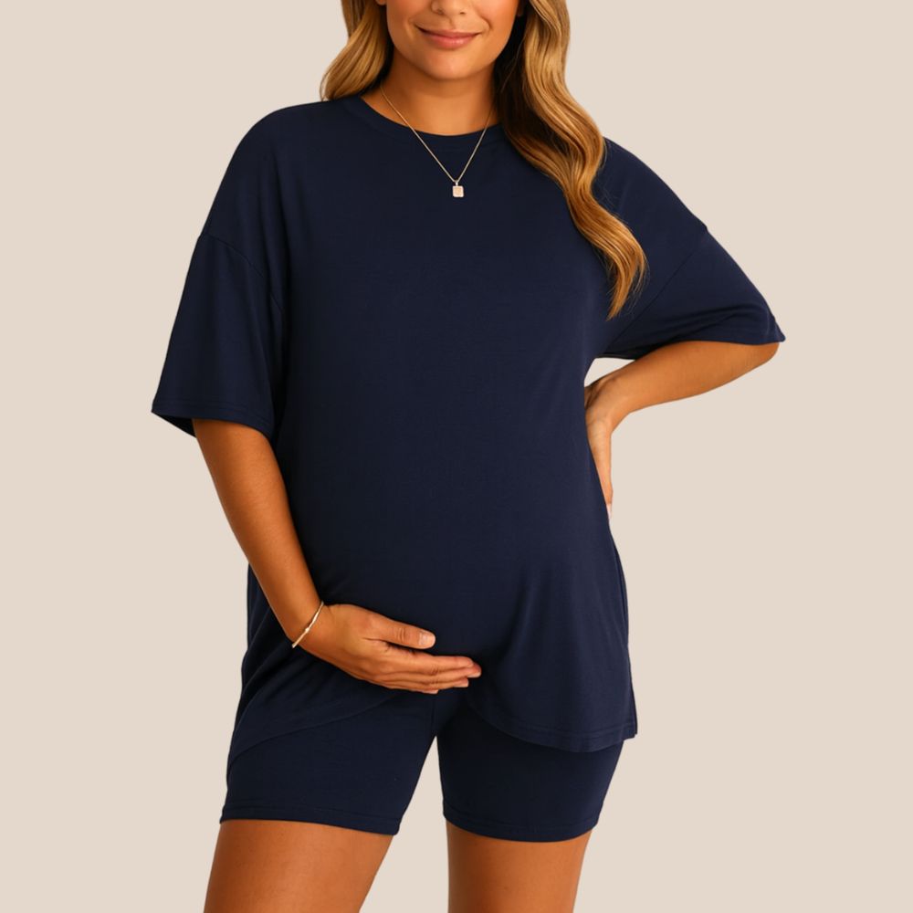 Sunday Lounge Set-Huggleo-Navy-S