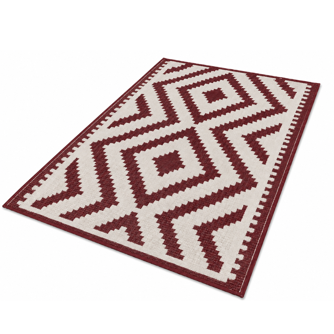 6x9 ft Reversible Outdoor Rug Water-Resistant for Patio Deck RV