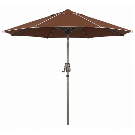 7.5 ft Patio Market Umbrella with Tilt Crank and 8-Rib Frame