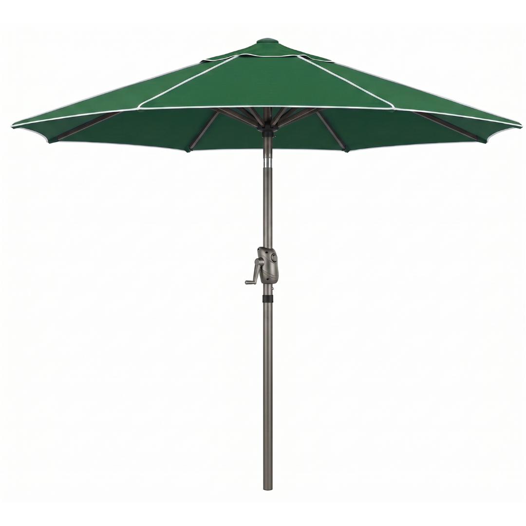 7.5 ft Patio Market Umbrella with Tilt Crank and 8-Rib Frame