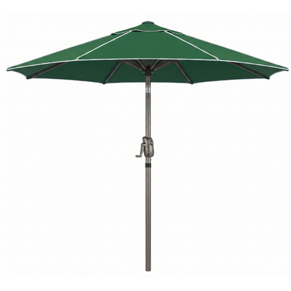 7.5 ft Patio Market Umbrella with Tilt Crank and 8-Rib Frame
