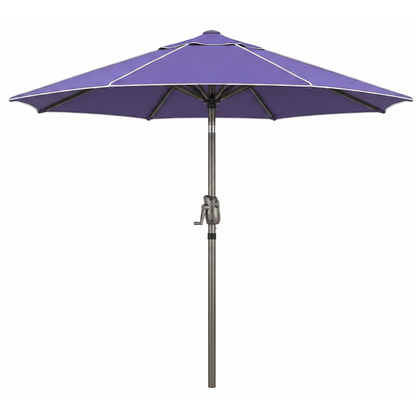 7.5 ft Patio Market Umbrella with Tilt Crank and 8-Rib Frame