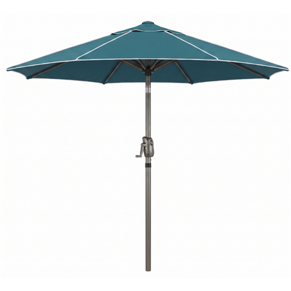 7.5 ft Patio Market Umbrella with Tilt Crank and 8-Rib Frame
