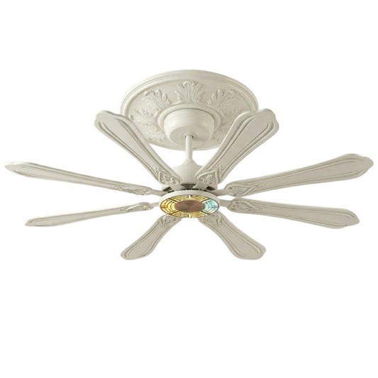 72-Inch Ceiling Fan with Integrated LED Light, 8 Blades and Remote