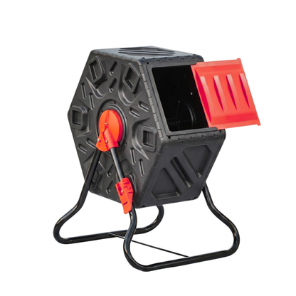 75 L Home Compost Tumbler with Rotating Single Chamber System