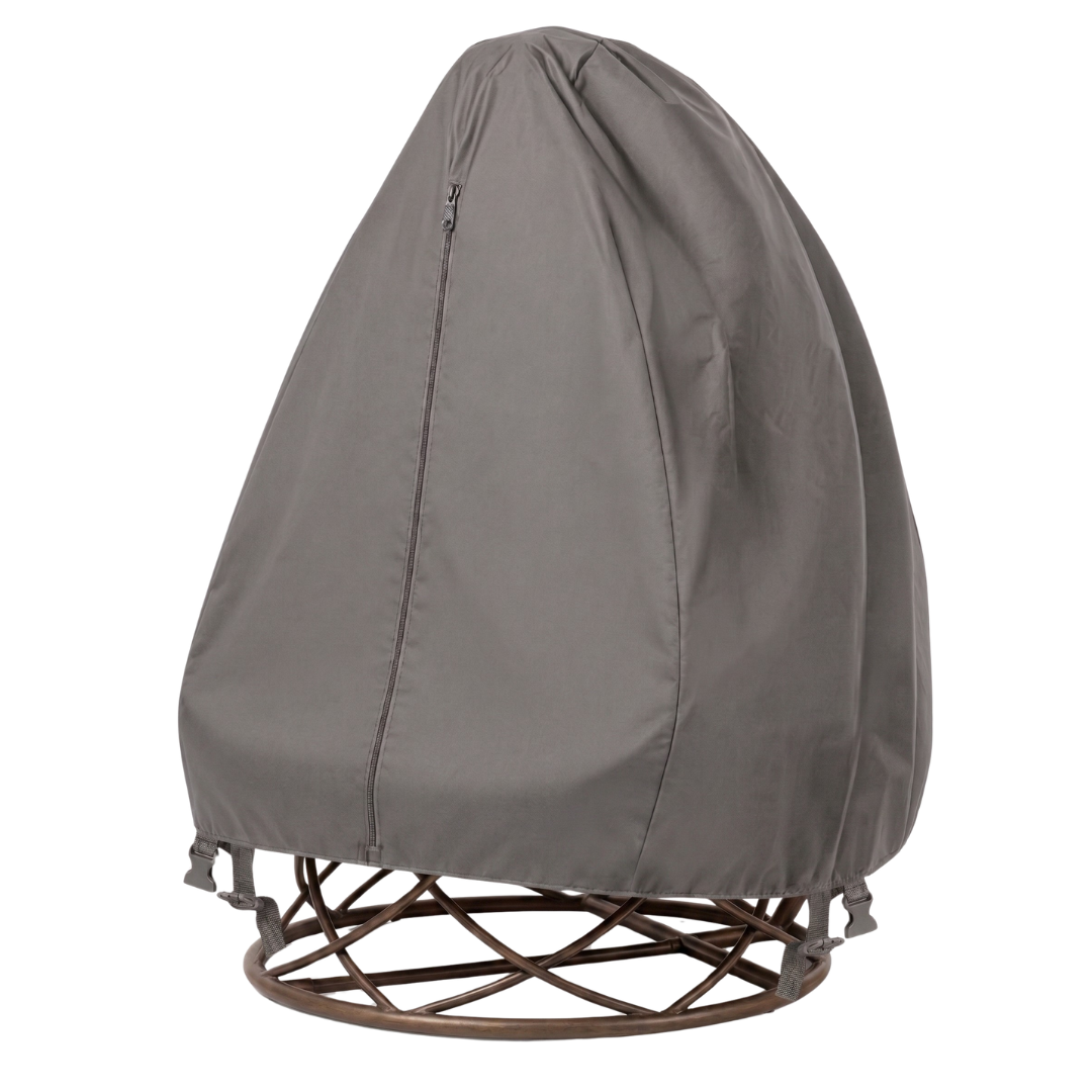 75 x 45 Inches Outdoor Egg Chair Cover with PVC Coated Fabric