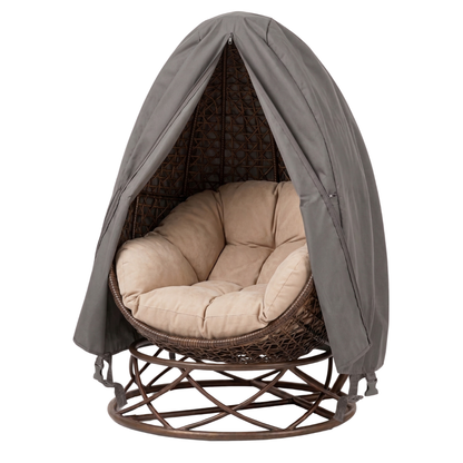 75 x 45 Inches Outdoor Egg Chair Cover with PVC Coated Fabric