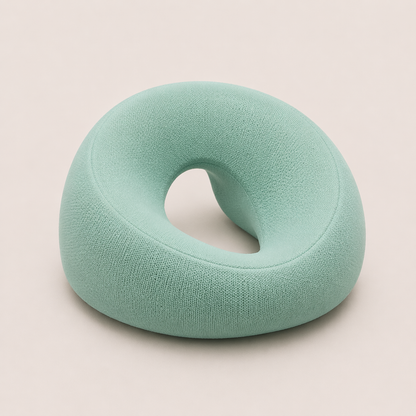Cloud Face Rest Pillow-Huggleo-Green-