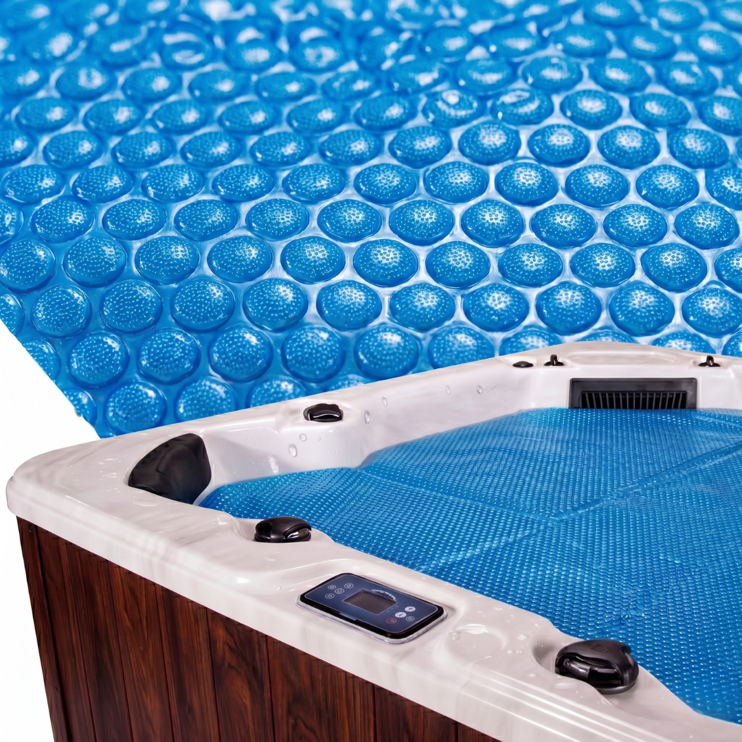 7x7 ft Hot Tub Solar Cover 16 Mil Bubble Heat Retention Blanket