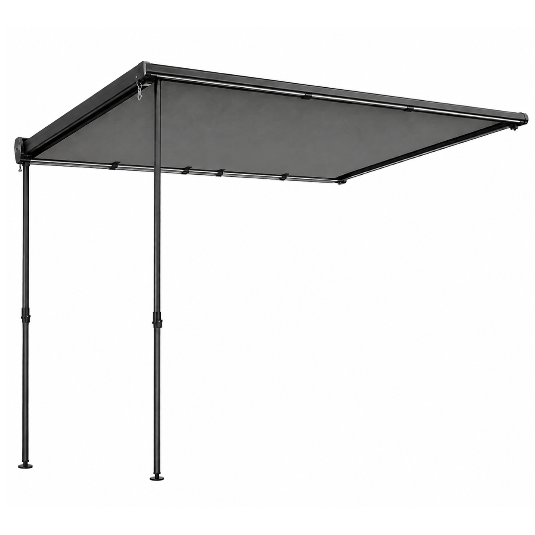 8.2 x 6.5 ft Vehicle Side Awning with Adjustable Aluminum Poles