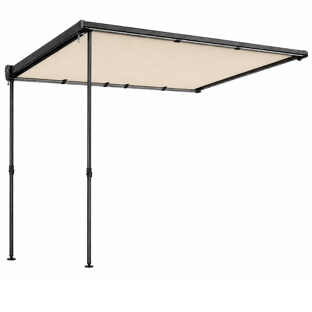 8.2 x 6.5 ft Vehicle Side Awning with Adjustable Aluminum Poles