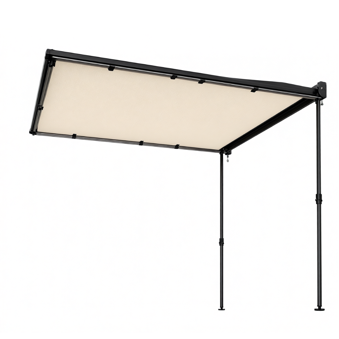 8.2 x 6.5 ft Vehicle Side Awning with Adjustable Aluminum Poles