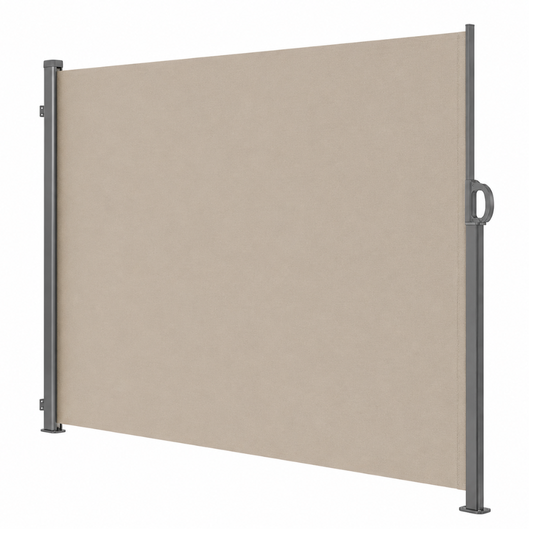 88x138 Inches Retractable Side Awning Privacy Screen Aluminum