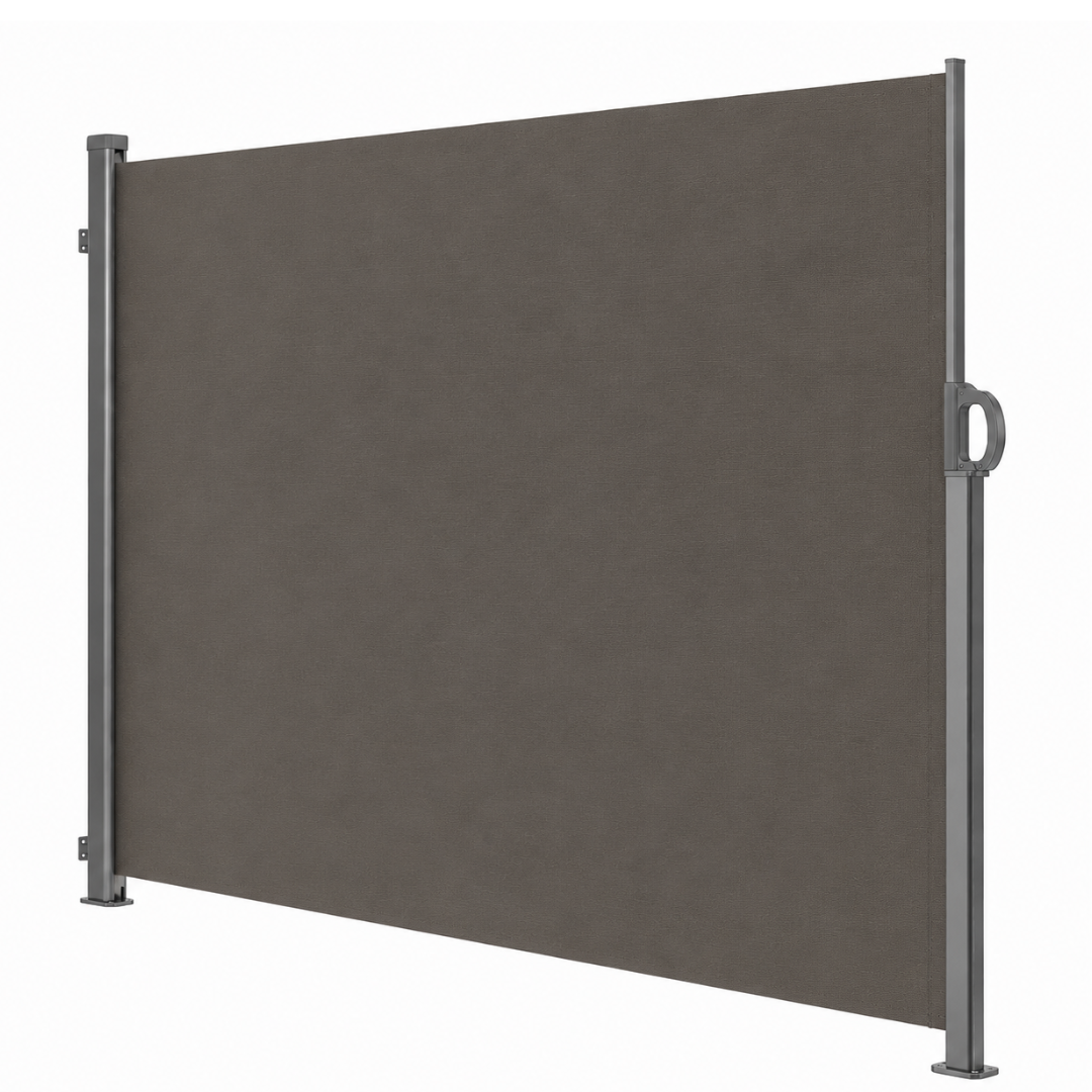 88x138 Inches Retractable Side Awning Privacy Screen Aluminum