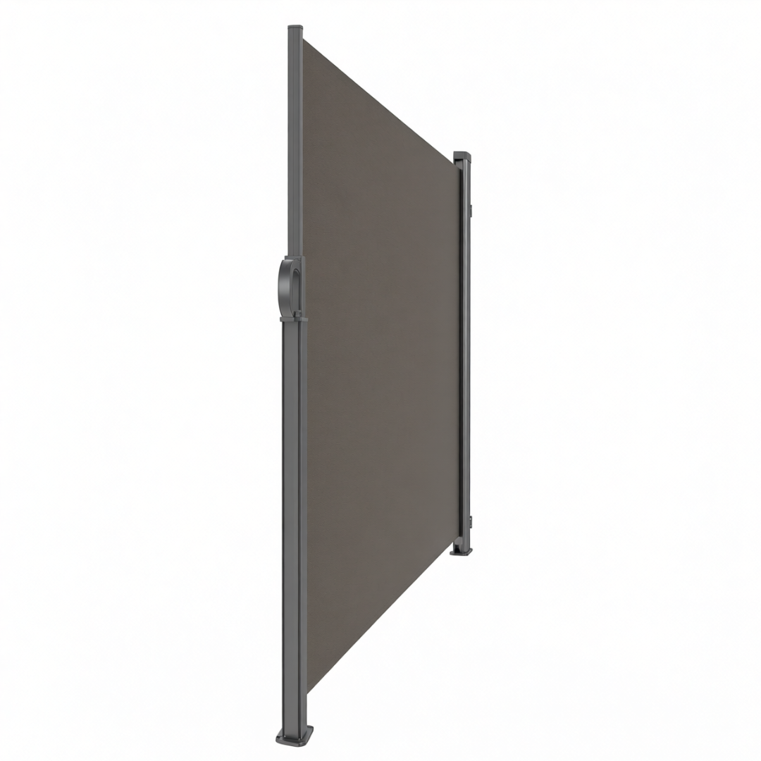 88x138 Inches Retractable Side Awning Privacy Screen Aluminum