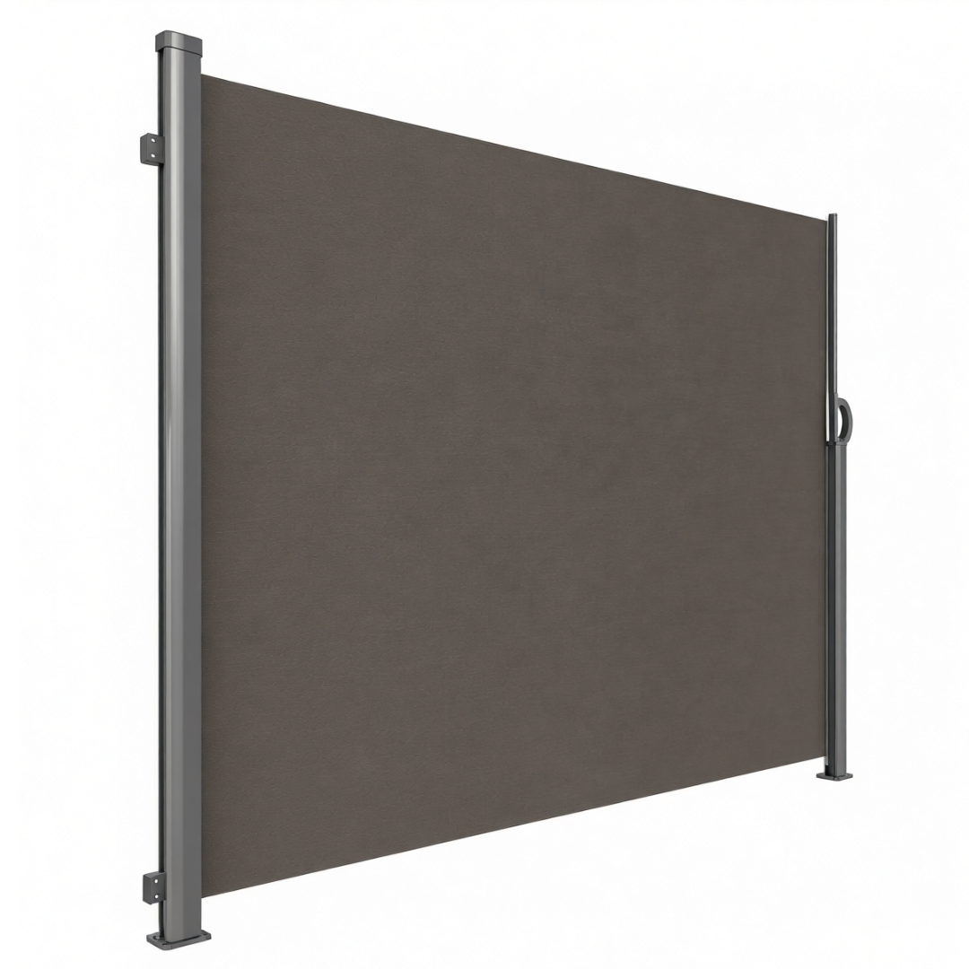 88x138 Inches Retractable Side Awning Privacy Screen Aluminum