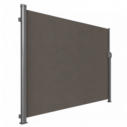 88x138 Inches Retractable Side Awning Privacy Screen Aluminum