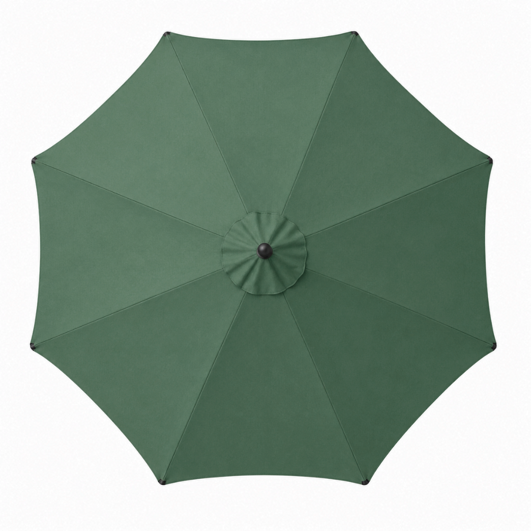 9 ft Patio Table Umbrella With Crank Tilt, 8 Ribs And UV Canopy
