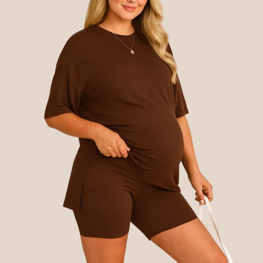 Sunday Lounge Set-Huggleo-Brown-S