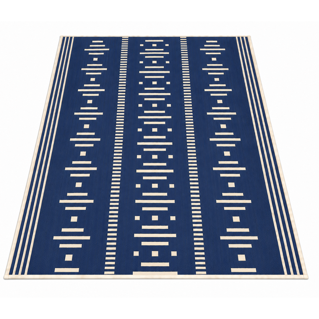 9x12 ft Reversible Polypropylene Outdoor Rug with UV Coating