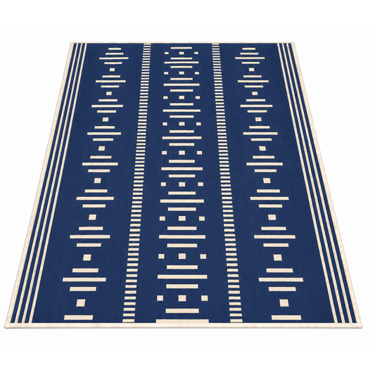 9x12 ft Reversible Polypropylene Outdoor Rug with UV Coating
