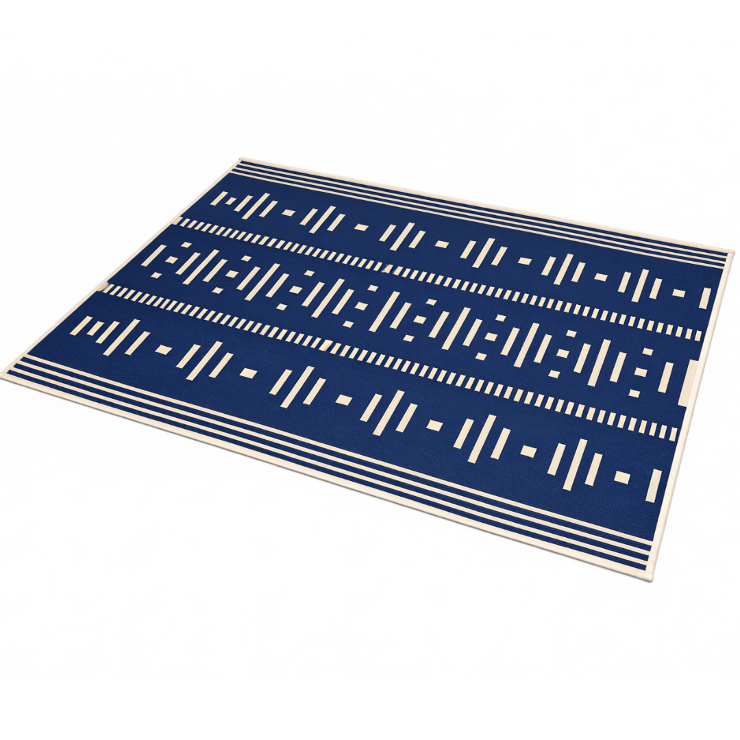 9x12 ft Reversible Polypropylene Outdoor Rug with UV Coating