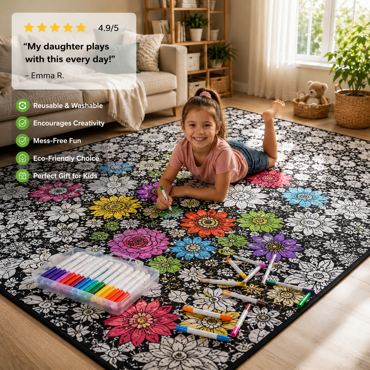 Meadow Coloring Blanket