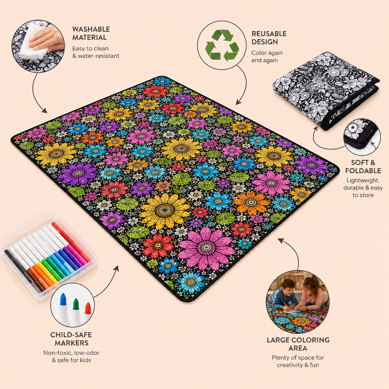 Meadow Coloring Blanket