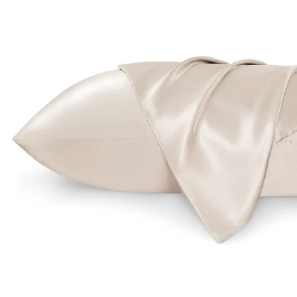 Velvet Silk Pillowcase-Huggleo-Beige-