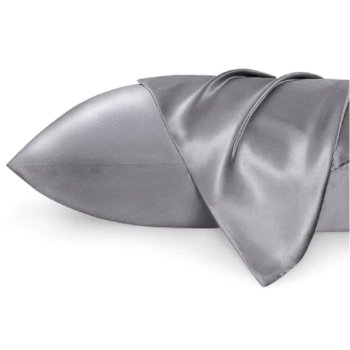 Velvet Silk Pillowcase-Huggleo-Gray-