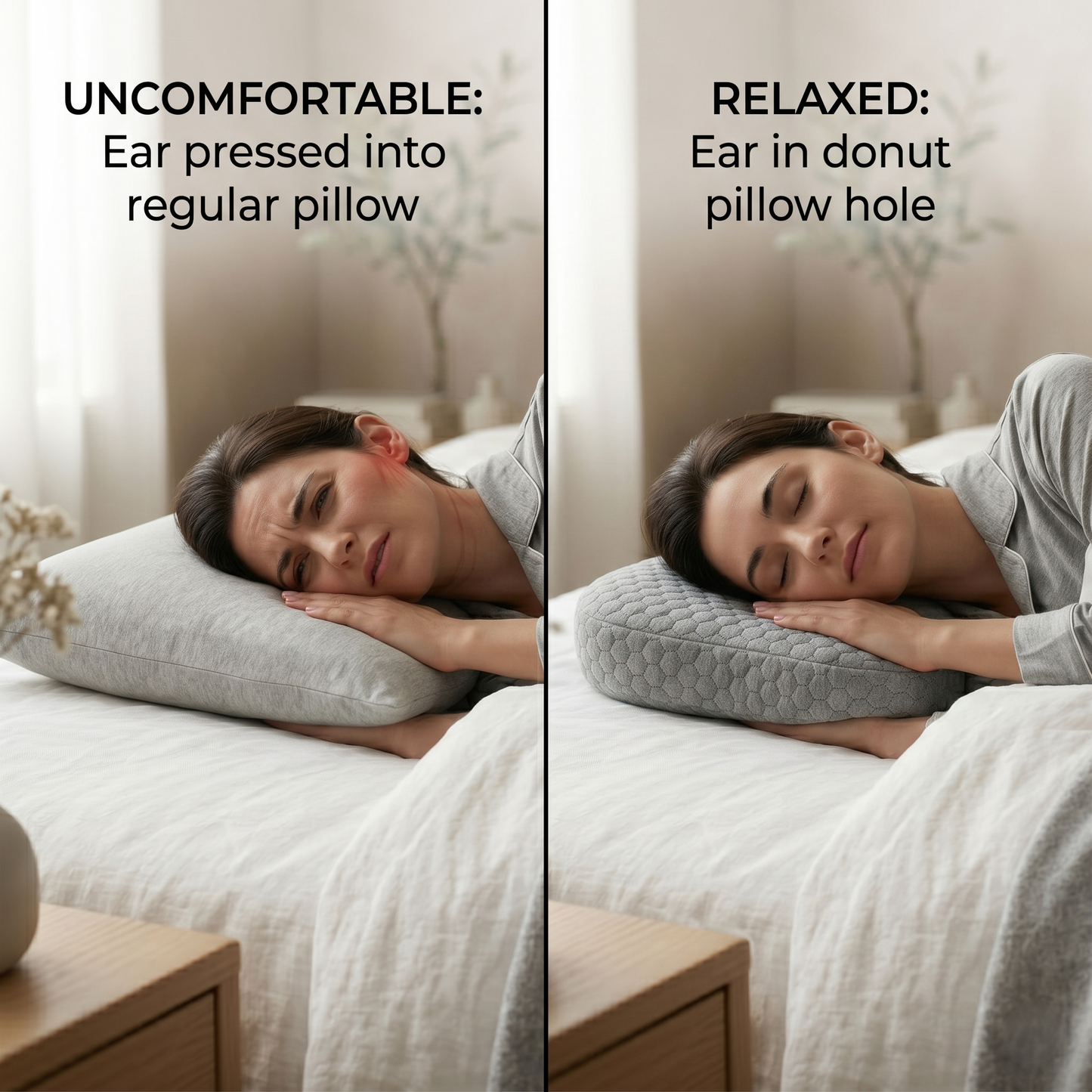 Cloud Ear Sleep Pillow-Huggleo-