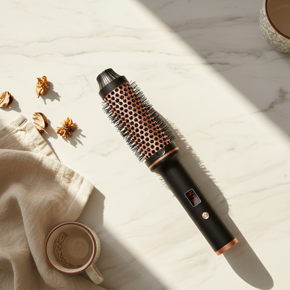 Smooth Hot Air Brush Styler-Huggleo-