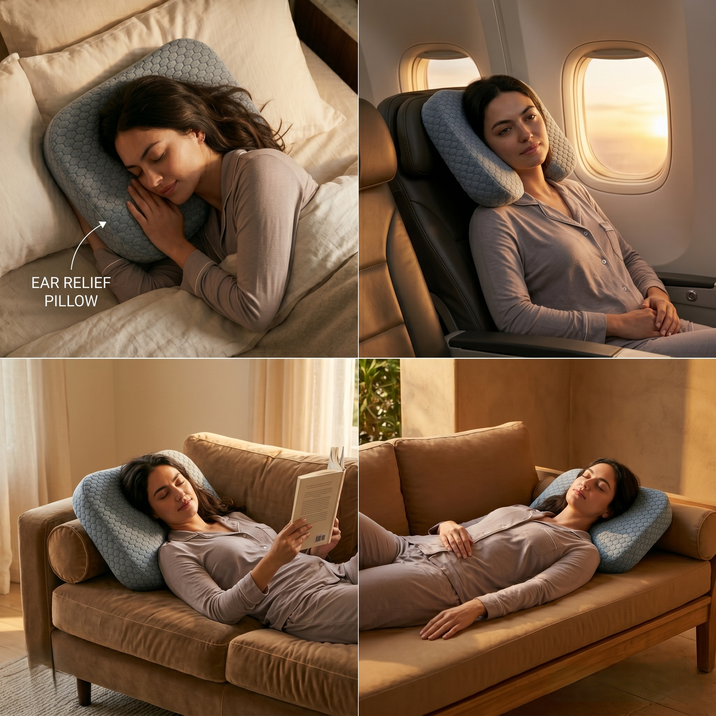 Cloud Ear Sleep Pillow-Huggleo-