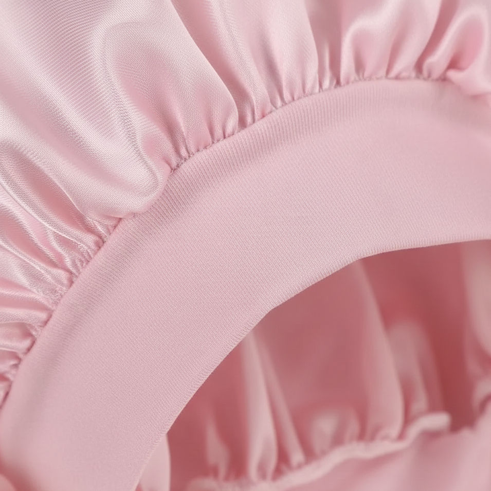 Velvet Satin Shower Cap-Huggleo-