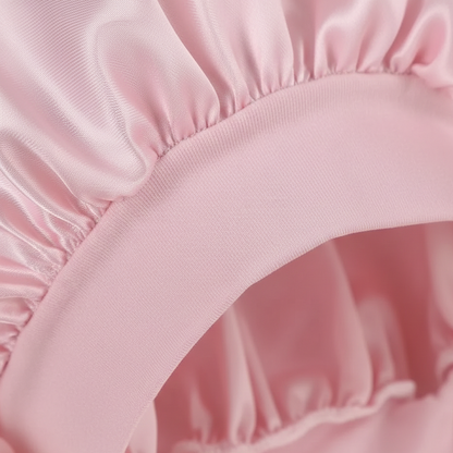 Velvet Satin Shower Cap-Huggleo-