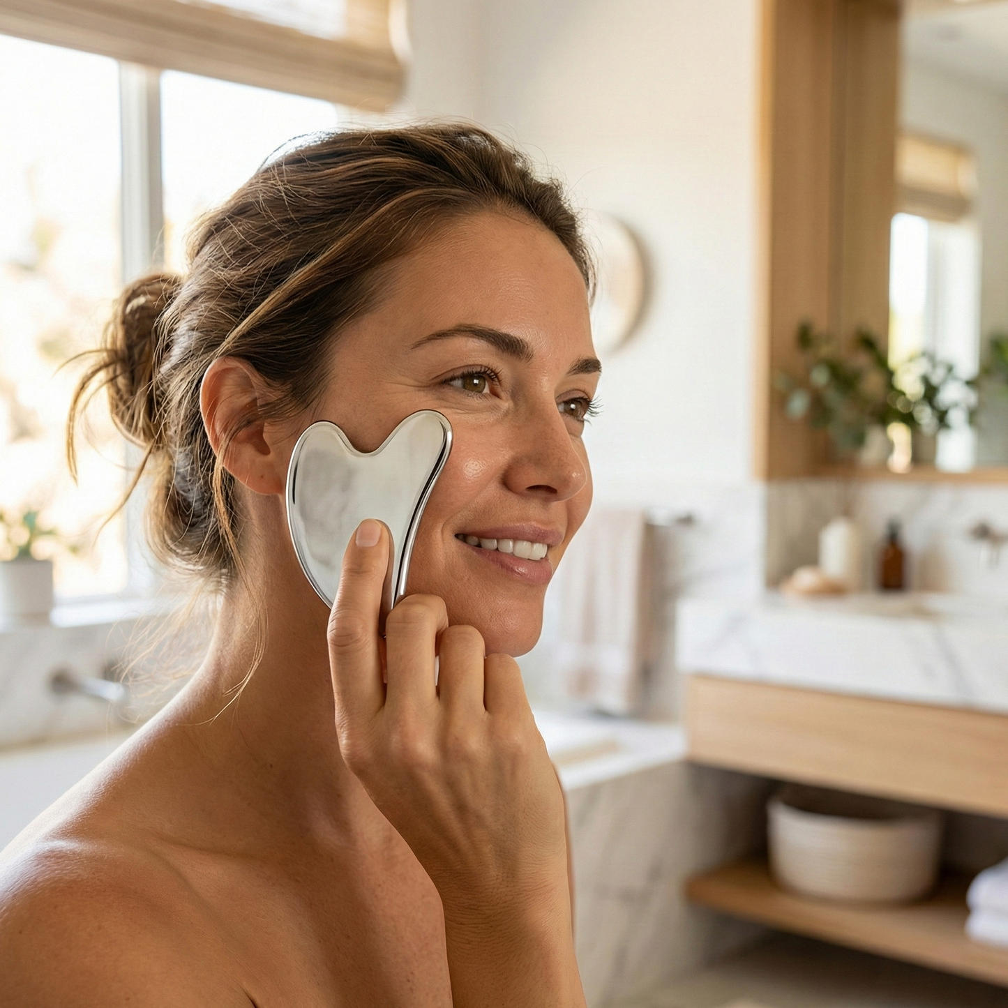 Petal Steel Gua Sha Tool-Huggleo-