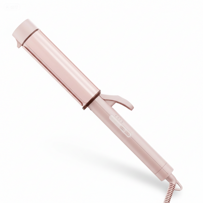 Spiral Curling Wand Styler-Huggleo-Pink-