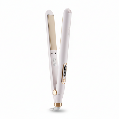 Sleek Hair Straightener Iron-Huggleo-Cherry Blossom Pink-