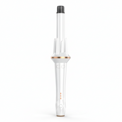 Auto Rotating Curling Wand-Huggleo-White-