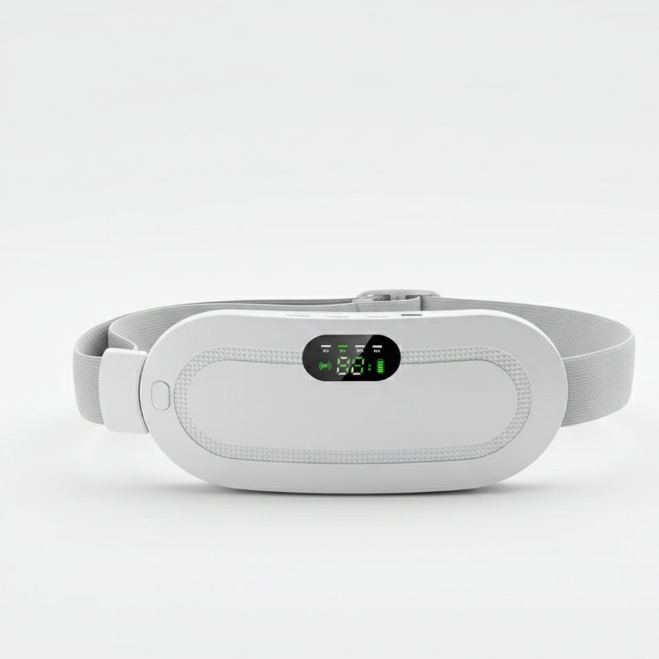 Calm Heating Belt-Huggleo-White-