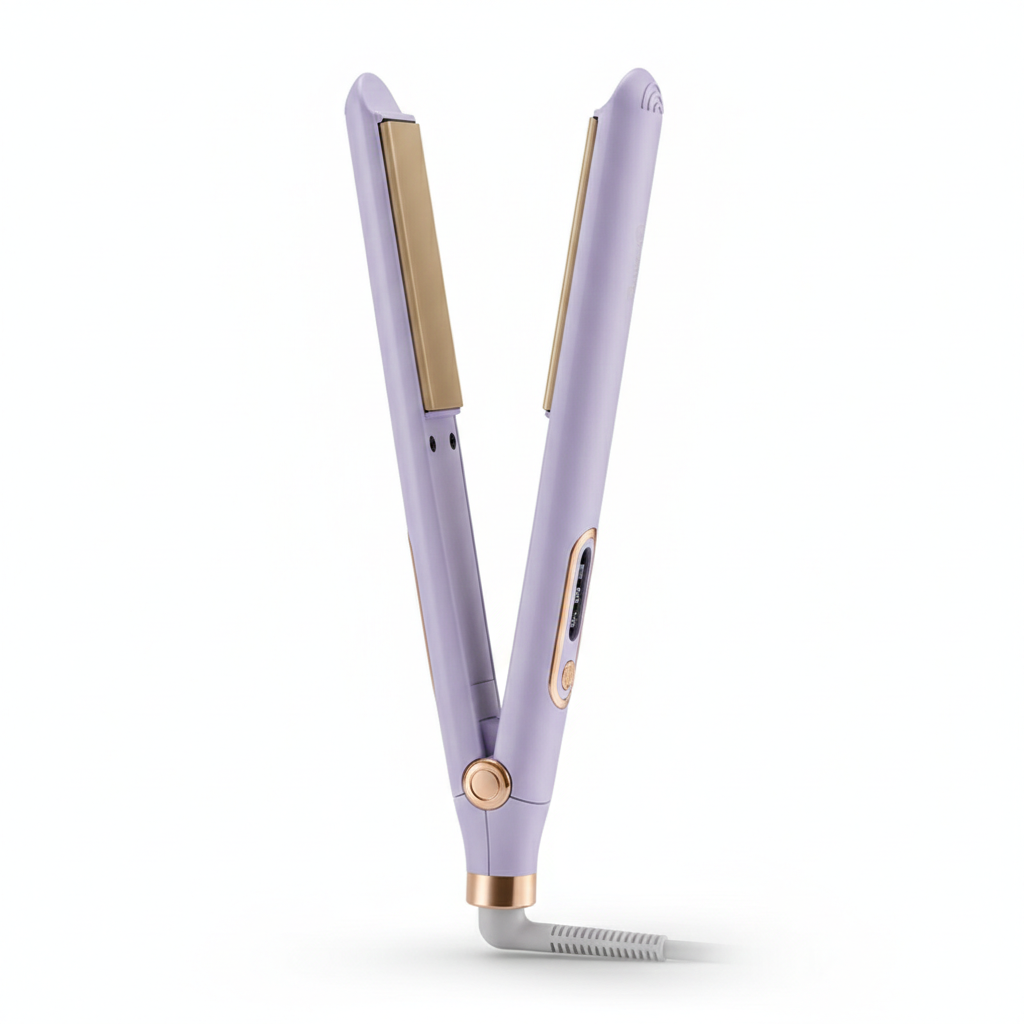 Sleek Hair Straightener Iron-Huggleo-Dreamy Purple-