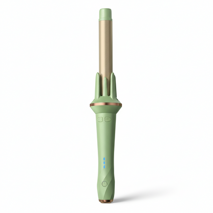 Auto Rotating Curling Wand-Huggleo-Green-