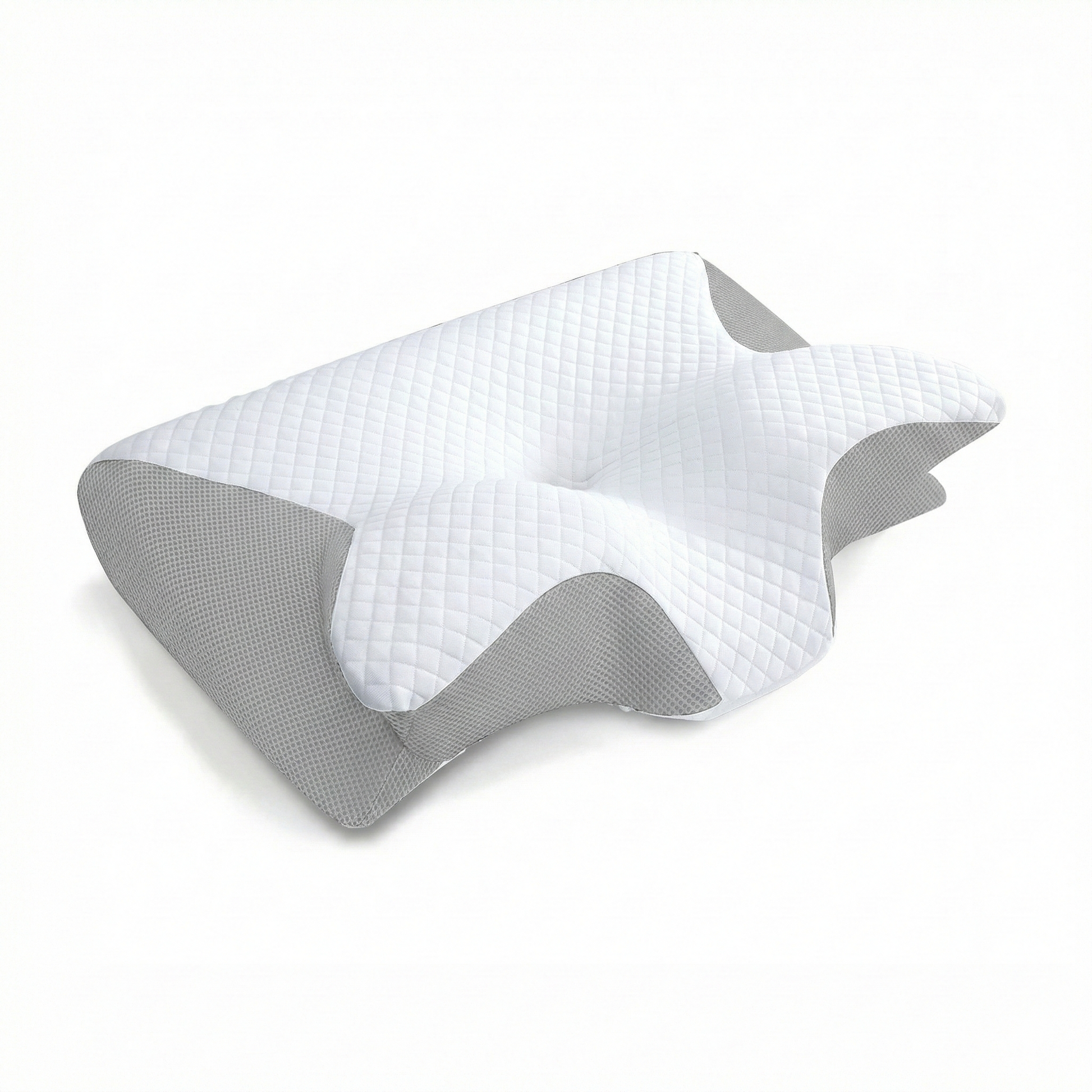 Calm Cervical Pillow-Huggleo-Light Gray-